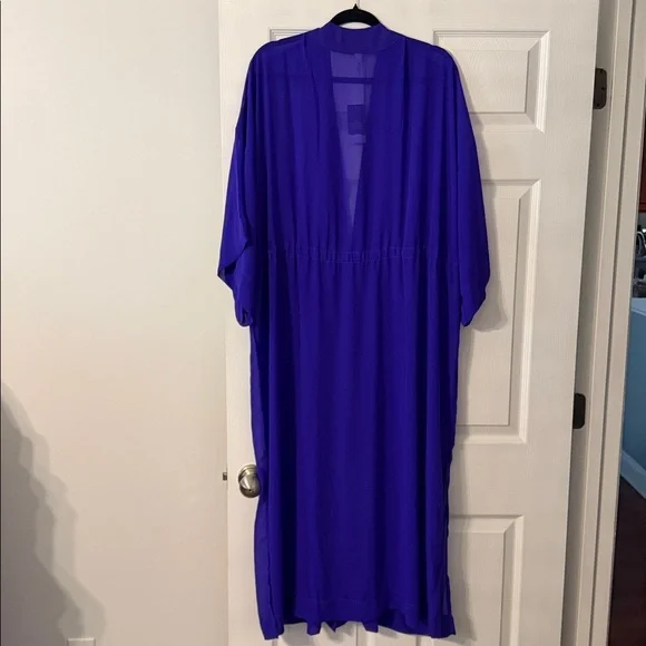 CACIQUE Vibrant Purple  Long Night Robes length 52” bust 50” brand new - Picture 6 of 8
